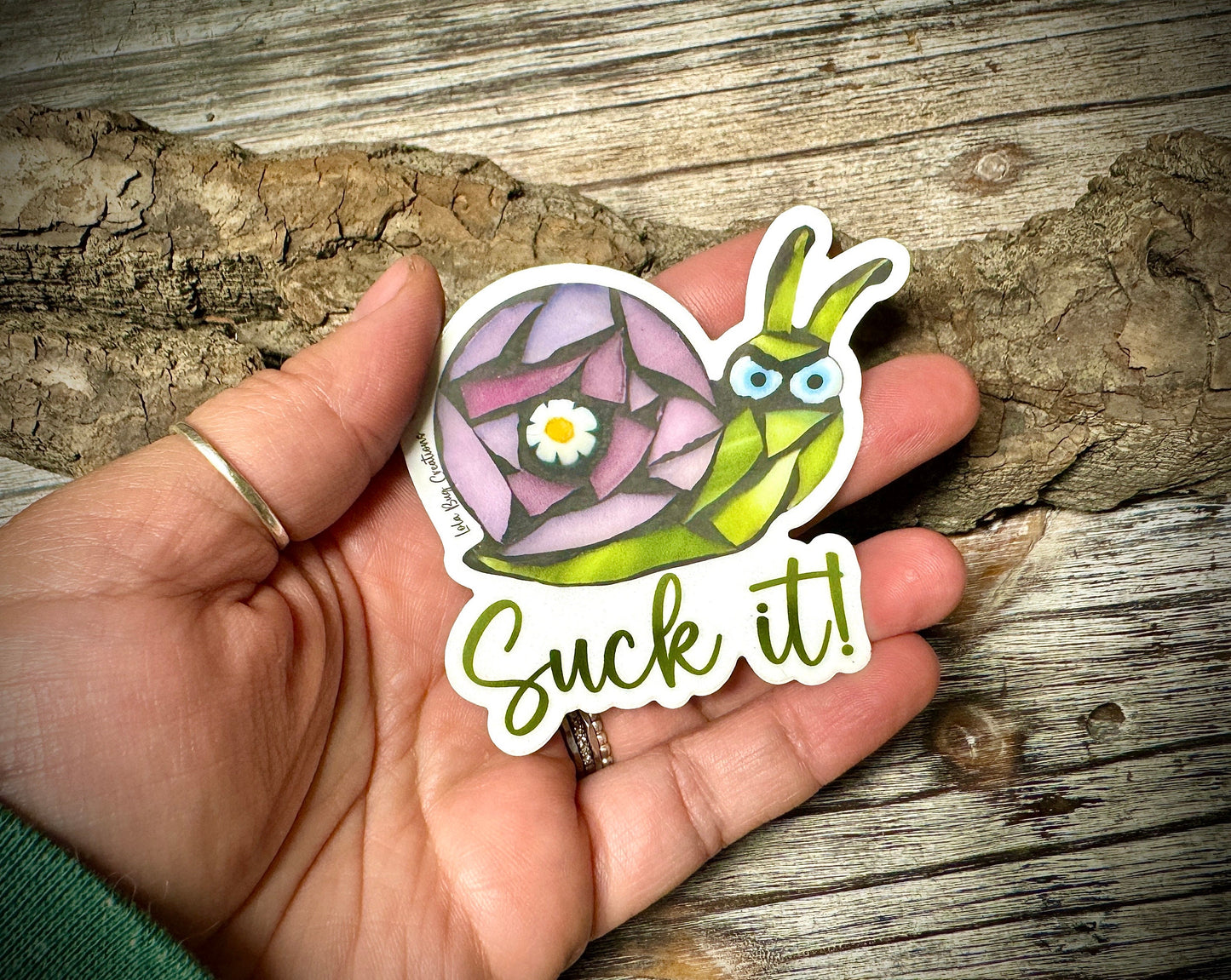 Sassy Snail (Suck It!) Vinyl Sticker