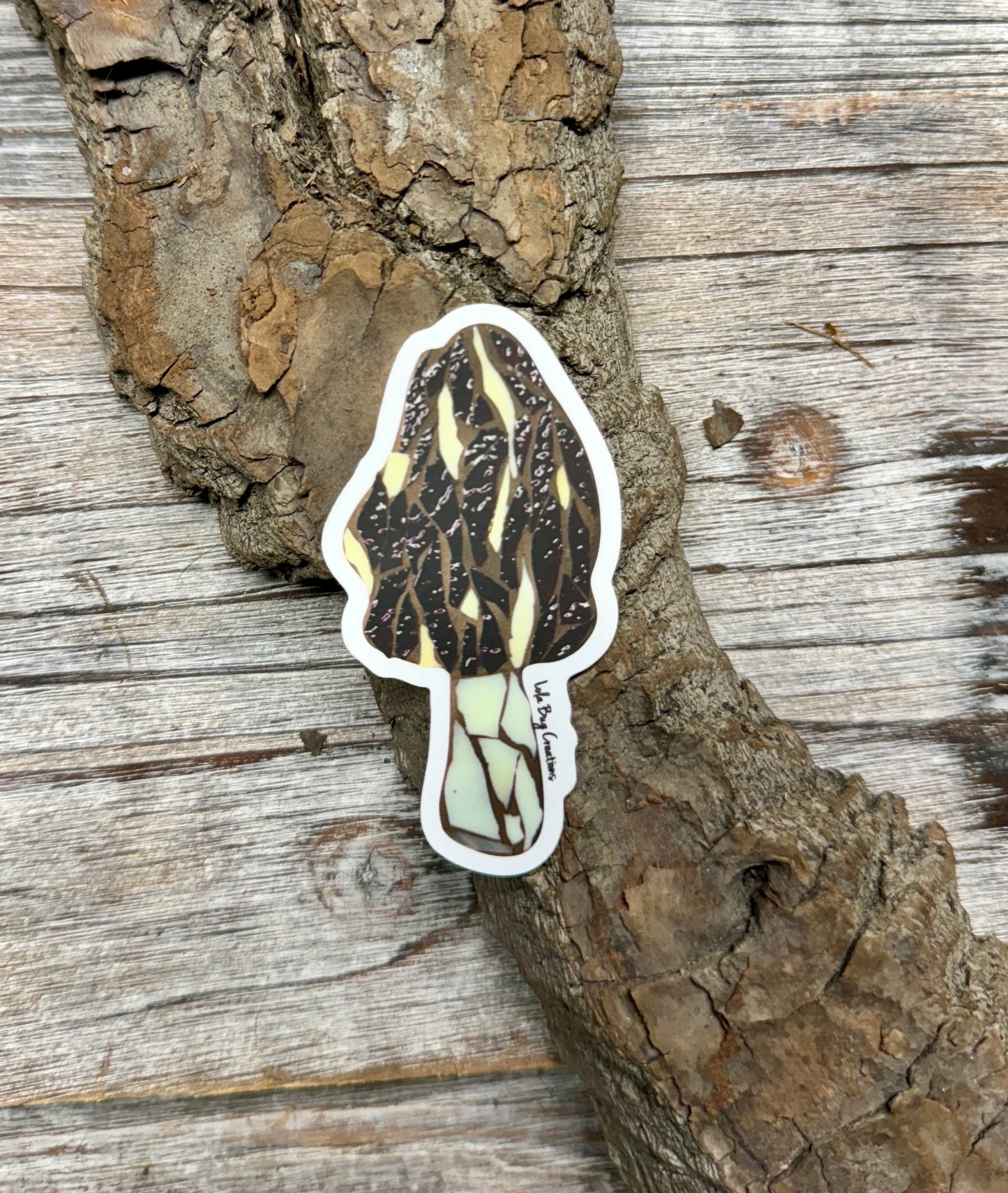 Morel Mushroom Vinyl Sticker