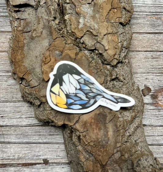 MINI chickadee Vinyl Sticker