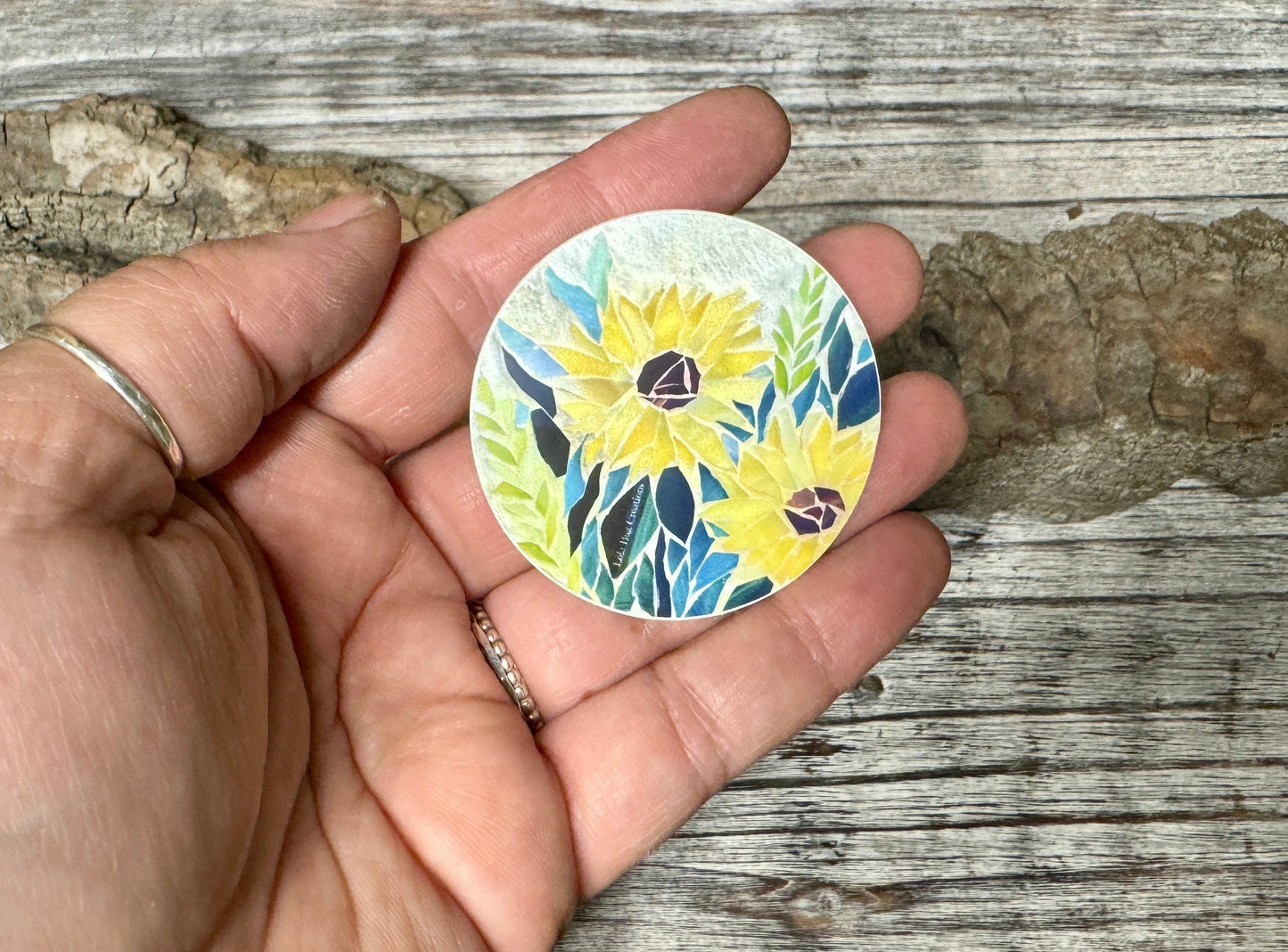 MINI Sunflower Sunshine  Vinyl Sticker