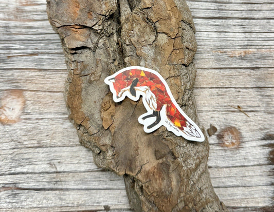 MINI Jumping Fox Vinyl Sticker