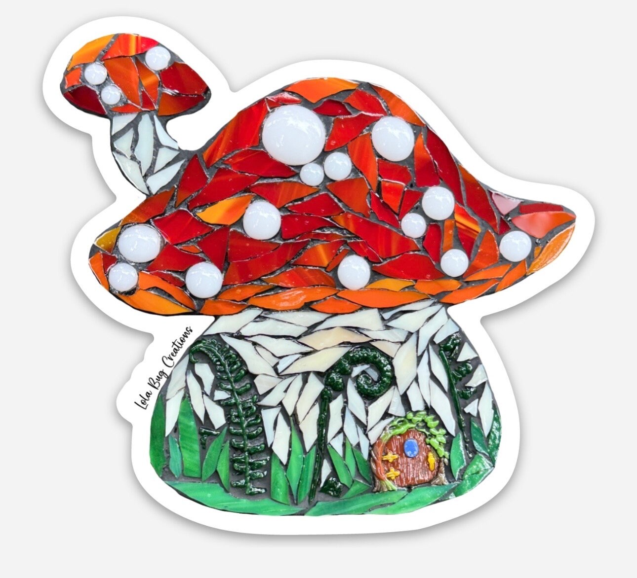 Amanita Mushroom fairy house Vinyl Sticker