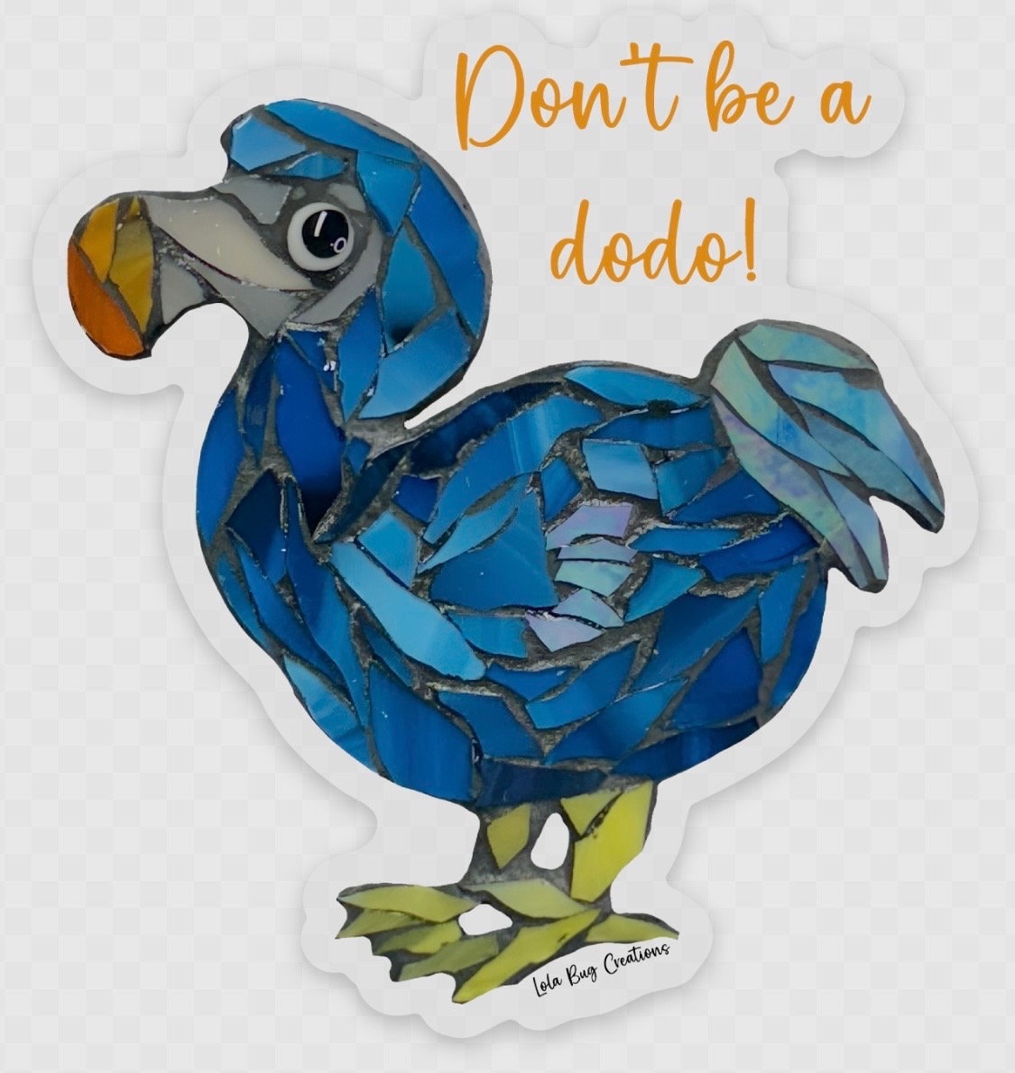 Dodo bird silly vinyl sticker