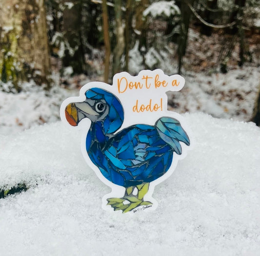 Dodo bird silly vinyl sticker